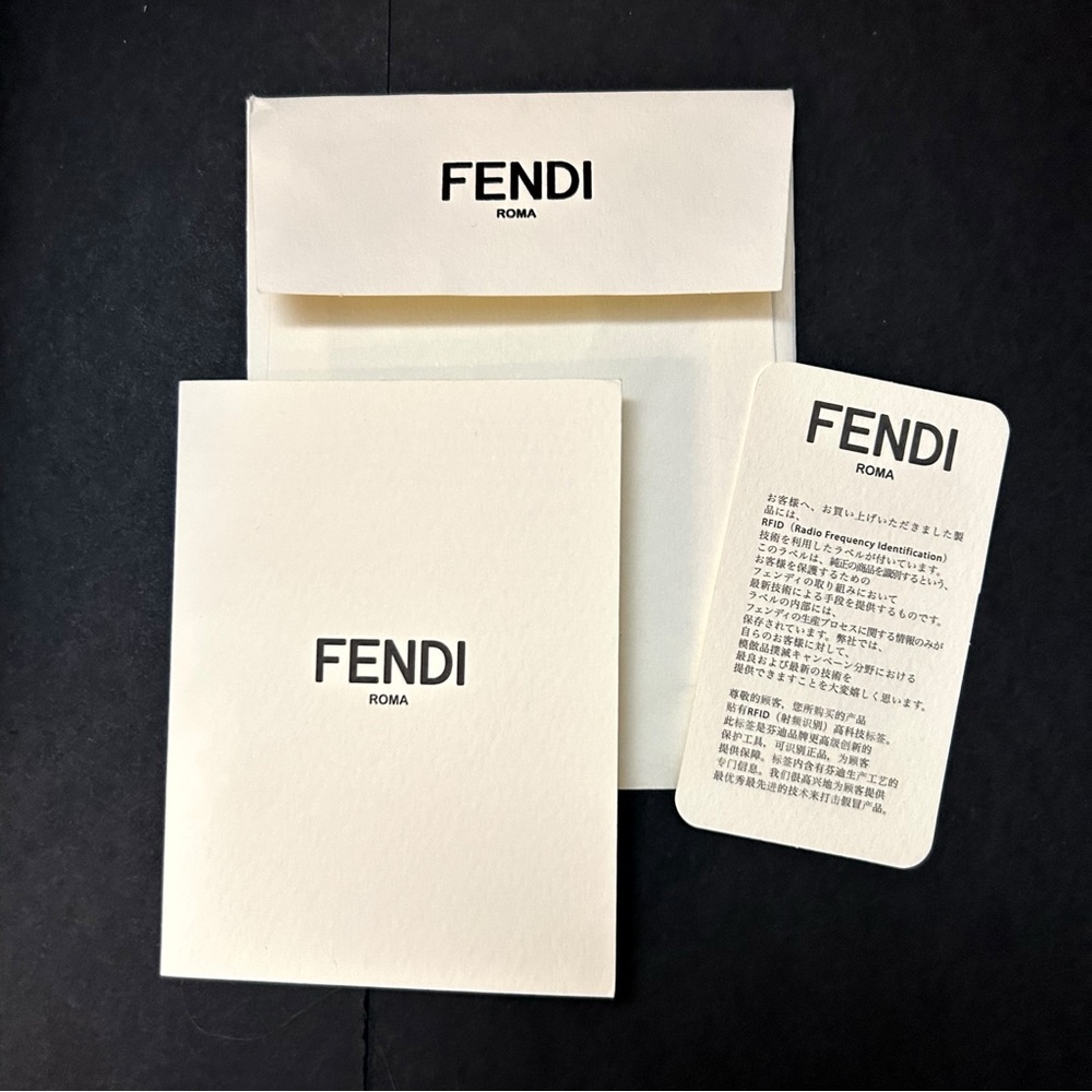 Fendi Monster Eyes Cont. Zip Around Leather Wallet Full Inclusion Pink/Gray/Stud - Picture 5 of 16